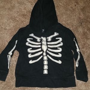 Glow in the dark skeleton hoodie halloween